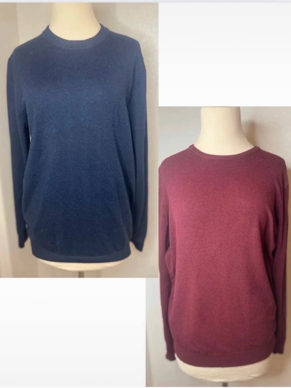 Lot of 2 Men’s Size M Lightweight Crewneck Sweaters Buffalo David Bitton Primark